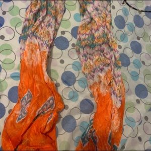 Beautiful colorful orange scarf